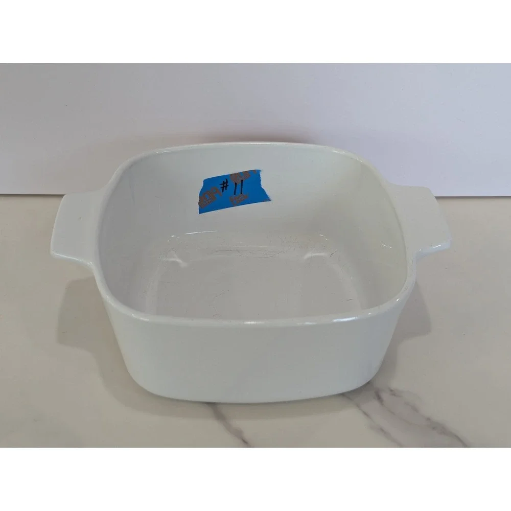 Vintage Casserole Dish 1.5 Qt White Cookmates by Corning KA-SP-1 1/2